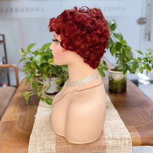 วิกผมบ๊อบสั้นแบบหยิก 99J สำหรับ<span class=keywords><strong>ผู้หญิง</strong></span>ผิวสี วิกผมทรงพิกซี่คัทจากผมแท้ ขายส่ง - Product Image 4