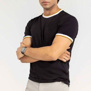 Camiseta Moderna de Moda Urbana para Hombre |   Mezcla de algodón y poliéster con acabado suave |   Ropa Casual de Corte Regular |   Top Transpirable de 220g - Product Image 2