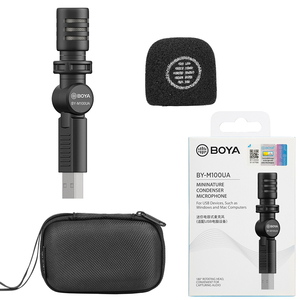 BOYA BY-M110 Mini Microphone À Condensateur 3.5mm TRRS microphone pour Téléphone portable ordinateur portable tablet Vlog Diffusion Vidéo D'enregistrement - Product Image 5