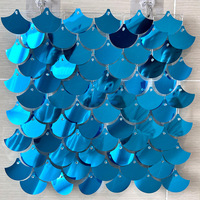 Éventail de mariage anniversaire paillettes fête événement décoratif fond mur toile de fond écailles de poisson sirène conseil scintillant panneaux à paillettes