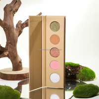 Palette d'ombres à paupières personnalisée DIY 5 couleurs, plus de 100 couleurs au choix, fini mat, brillant, pailleté, métallique, néon, haute pigmentation, vente en gros