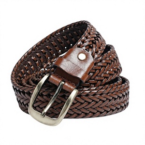 Ceinture en cuir de vachette pour homme avec boucle en alliage, motif uni, logo personnalisé, style formel et décontracté, haute qualité, largeur 3,4 cm - Product Image 4