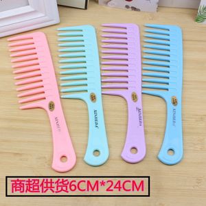 Large Tooth Plastic <b>Comb</b> Mixed Colors Wide Tooth For Home Beauty Salon Use Adult Size - Product Image 4