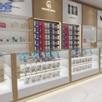 Conception d'intérieur personnalisée pour boutique de téléphonie mobile, ensemble complet de comptoirs et vitrines pour accessoires de téléphonie mobile pour l'ouverture d'un nouveau magasin