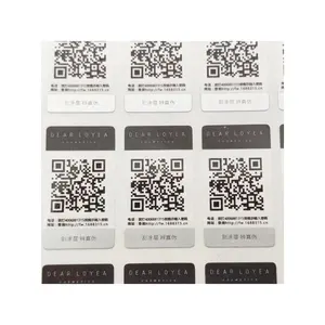 매력적인 가격 새로운 유형 고품질 회색 인쇄 스크래치 스티커 일련 번호 QR 코드