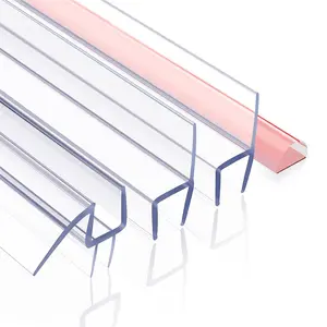 Pantalla de <span class=keywords><strong>ducha</strong></span> de vidrio, tira de sellado inferior, tiras impermeables para baño, plástico transparente, PVC, pantalla de vidrio, tira de sellado para puerta de <span class=keywords><strong>Ducha</strong></span> - Product Image 1