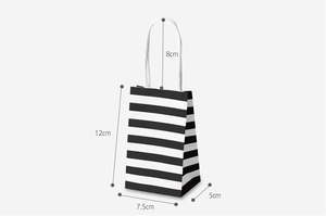 Paper Stripe <b>Gift</b> Bag Packaging Candy Cookie Present Packing Favor Kraft Bonbonniere Wedding Party Goodie Bags for Sweets - Product Image 3