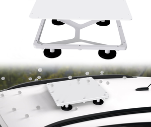Support de toit Starlink Mini en alliage d'aluminium blanc, gris, avec fixation magnétique à dégagement rapide brevetée pour camping-cars, fourgonnettes et bateaux - Product Image 5