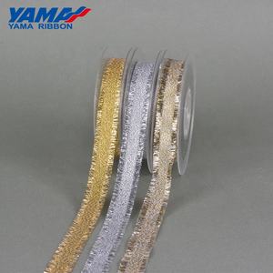 Yama kişiselleştirilmiş renkli gümüş Purl grogren Glitter metalik saçak şerit - Product Image 5
