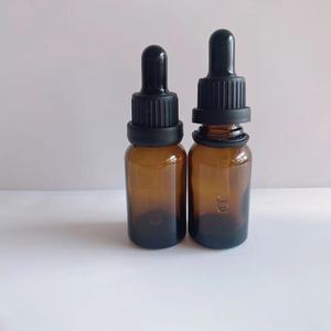 Botella de Vidrio al por Mayor, Personalizada, Color Ámbar Esmerilado, con Gotero para Aceites Esenciales y Sueros, 15ml, 20ml, 30ml, 50ml, 100ml - Product Image 2
