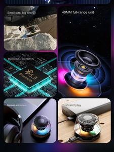 Pha Lê Bóng Đêm ánh sáng đèn cạnh giường ngủ nón pha lê mini không dây trong suốt Bluetooh loa với từ hút điện thoại chủ - Product Image 3