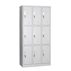 Metal <b>Storage</b> <b>Lockers</b> 6 Door Standing Type Minimalist Design For Gym Bathroom Staff Dormitory Use - Product Image 2
