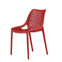 Chaise de salle à manger moderne en plastique noir réglable en hauteur, empilable, pour la maison, le bureau, l'hôtel, l'appartement, la restauration