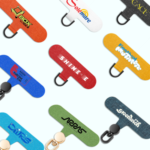 Patch universel en silicone métallique pour sangles de téléphone, cordon anti-perte, pince transparente en PVC, style classique, longueur de 30cm pour téléphones. - Product Image 2