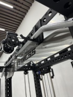 Équipement de musculation à domicile Rising DLR21, entraîneur fonctionnel, machine Smith, rack à squats, construction en acier inoxydable, poids 80 kg*2
