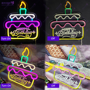 Letrero de Neón 3D de Feliz Cumpleaños para Decoración de Fiestas en Casa, Resistente al Agua IPX7, Texto Personalizado, Letrero de Neón LED con Alimentación de 5V - Product Image 3
