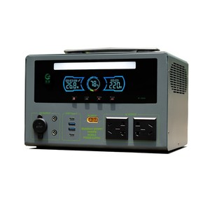 ไฟแคมป์ปิ้งกลางแจ้ง P600W สถานีพลังงานแบบพกพา 384Wh แบตเตอรี่ LiFePO4 เครื่องกำเนิดพลังงานแสงอาทิตย์ คลื่นไซน์บริสุทธิ์ AC DC สำหรับบ้านและรถบ้าน - Product Image 1