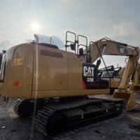 Excavatrice sur chenilles d'occasion CAT 320E de 20 tonnes, moteur Caterpillar d'origine, hydraulique efficace pour les travaux de terrassement et la construction municipale