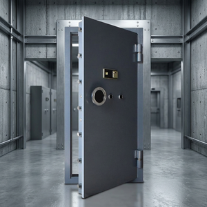 Reinforced Solid Stainless Steel Bank Daytime Gate Low-cost and Highly Secure Vault Door Safe Deposit Box for Heavy Commercial - Product Image 2