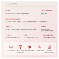 Coffret cadeau, emballage personnalisé, étiquette privée, balles de bain effervescentes, organiques