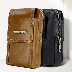 Portefeuille de sport pour téléphone, sacoche pour <span class=keywords><strong>homme</strong></span>, étui double en cuir pour <span class=keywords><strong>iPhone</strong></span> 12 <span class=keywords><strong>11</strong></span> Xs XR 13 <span class=keywords><strong>Pro</strong></span> Max, porte-cartes - PU - Product Image 3