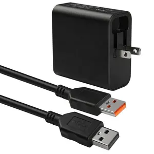 65W USB AC 充电器适用于联想 Yoga 月临 1370 1170 1470 81JH 80HE Yoga 700 900 ADL65WDK 笔记本电脑电源适配器电源线