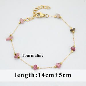 JS14 Set all'Ingrosso di Collane Artigianali in Acciaio Inox con Perline, Gioielli da Donna alla Moda con Pietre Naturali, Nickel Free, Un Lotto Un Pezzo - Product Image 4