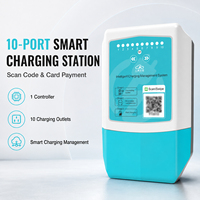 Station de recharge à 10 emplacements avec contrôle indépendant des ports pour la recharge de flottes de vélos électriques et de trottinettes électriques - Fabriqué en Chine