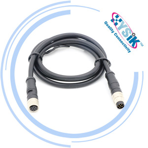 M8 6 <span class=keywords><strong>pin</strong></span> Cáp nối tiếp Nam Nữ cắm IP67 cảm biến công nghiệp Kết nối không thấm nước Dây cáp - Product Image 6
