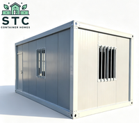 Maison conteneur en acier de 20 pieds à connexion par boulons, démontable, préfabriquée, pour bureau, studio de jardin, logement annexe, bâtiment modulaire