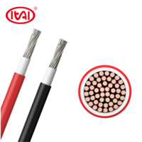 Fabrik-Großhandel Hochwertiges Solar-Elektrokabel XLPO-Ummantelung Verzinntes Kupfer 2,5mm/4mm/6mm 1,8kV DC 100m/Rolle