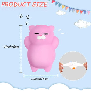 20 Pezzi Assortiti di Giocattoli Kawaii Mochi Squishy, Mini Gattini Morbidi Antistress, Regalo di Natale per Adulti e Bambini - Product Image 4