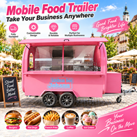 Nouvelle remorque alimentaire fermée, polyvalente : chariot à hot-dogs, camion-restaurant, remorque de vente de glaces, boutique de pizzas, café d'hôtel, glaces, maïs et plus