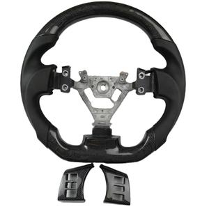 <span class=keywords><strong>พวงมาลัย</strong></span>หนังคาร์บอนไฟเบอร์แท้ทรง D แบบสปอร์ตสำหรับรถยนต์นิสสัน FX35 ยี่ห้อ DINGNUO พร้อมตะเข็บสีแดง 3 ก้าน ขนาด 35 มม. - Product Image 1