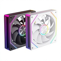 Vente directe usine : Ventilateur de châssis Prism 7 PRO ARGB avec roulement fluide, synchronisation de l'éclairage, dissipateur thermique silencieux en plastique pour PC de bureau