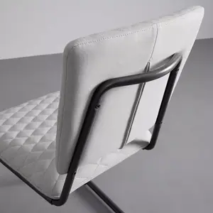 Современный металлический каркас обеденные стулья с мягкой обивкой обеденный стул