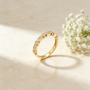 Anillo de compromiso y moda personalizado de plata y oro macizo de 10K/14K/18K, con diamantes cultivados en laboratorio CVD de calidad IGI VVS-VS, corte ovalado y corte brillante, clásico. - Product Image 5