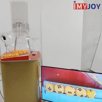 Système de jeu de loterie électronique professionnel personnalisé avec souffleur d'air, tirage au sort de loterie chanceuse, machine à billes de ping-pong, machine à bingo