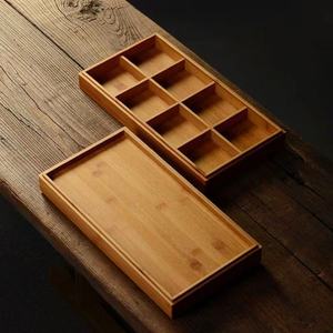 Caja de Regalo Rectangular de Bambú para Pastel Lunar, Estilo Chino Hecho a Mano, Empaque para Pastelería de Té, Shandong, China - Product Image 2