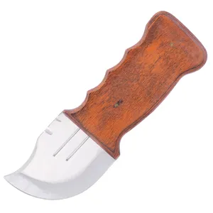 Wholesale price mini fixed blade knife multi purpose short blade knife with wood handle
