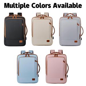 Unisex không thấm nước Oxford du lịch Ba lô Cổng USB mở rộng dây kéo đóng cửa thoải mái dây đeo vai thời trang túi máy tính xách tay - Product Image 5