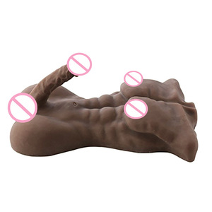 Serie Love Brother Prodotti per Adulti Bambola Realistica Maschile in TPR a Doppio Uso (Colore Pelle/Caffè) per Masturbazione Maschile e Femminile - Product Image 4