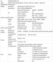 Universal HDV56U-AL LCD LED TV Mother Mainboard TFT Suku Cadang untuk Komposisi Panel TV Kristal Cair
