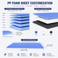 Meilleur prix pour feuilles de polypropylène (PP) de 2 mm, 3 mm, 4 mm, 5 mm, 6 mm, 8 mm, 10 mm, vente en gros de feuilles de mousse plastique en polypropylène