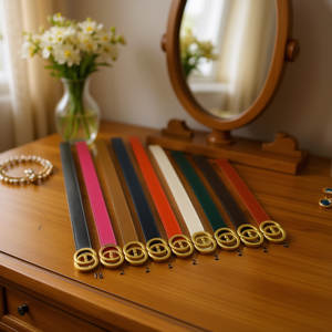 Cintura in Pelle PU con Fibbia Decorata Angelina 3,5 Cm per Donna, Cinture Casual alla Moda - Product Image 3