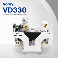 Machine de finition d'étiquettes numériques industrielle portable Vorey VD330, laminateur, découpeuse pour l'atelier de production d'emballages