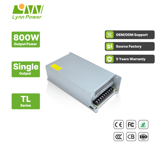 48V 800W Single Output 15-1000W SMPS Switching Power Supply TL-800S-48 with 88% Efficiency and 90-264V Input