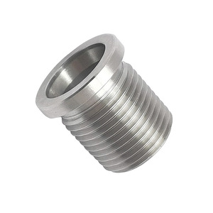 Stainless Steel M14X1.25 To 3/4-16 Thread Spark <b>Plug</b> Connector For Automotive Engine Repair <b>Replacement</b> JXSS088 - Product Image 3