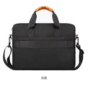 2024 Custom Unisex Soft Sided Waterproof Polyester Shoulder Messenger Laptop Case Bags 14 15.6 Inch Strong Notebook Bag