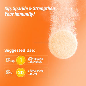 טבליות תוססות ללא סוכר של ויטמין <span class=keywords><strong>C</strong></span> פלוס אבץ D3 לתמיכה חיסונית - טבליות תוססות של ויטמין <span class=keywords><strong>C</strong></span> בעוצמה גבוהה 1000 מיליגרם - Product Image 4